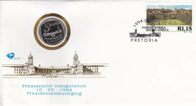 RSA3011) South Africa Commemorative FDC, 1994 Presidential Inauguration 6.3c, 5