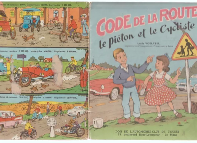 Jean Louis Pesch  Louis Voeltzel  Code de la Route Le piéton et le Cycliste 1961