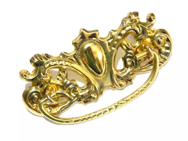 Antique Victorian Dresser Drawer Pulls Brass