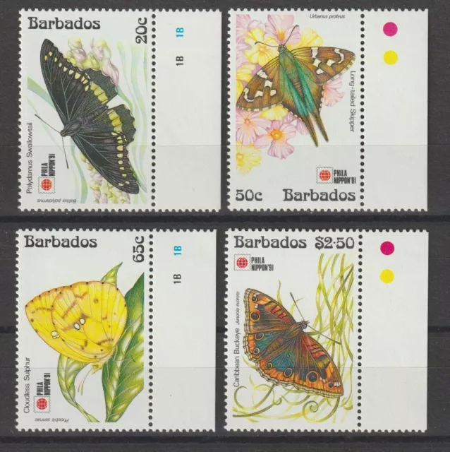 BARBADOS 1991 SG 960/3 + MS 964 MNH Cat £16.25