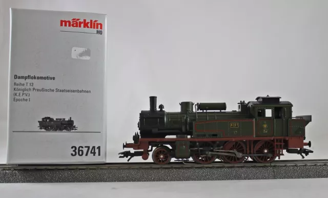 Märklin 36741 Dampflokomotive Reihe T 12 der KPEV aus Sammlung mit OVP X