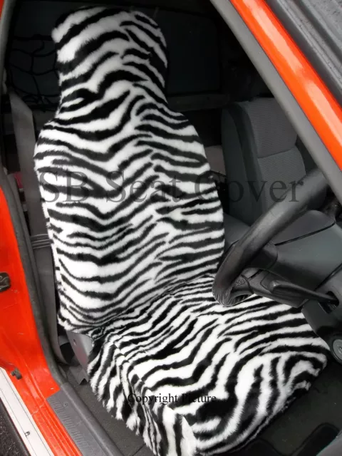 I - Passend Für Dodge Grand Wohnwagen Minivan Auto,Vorne Sitzbezüge,Zebra Kunst