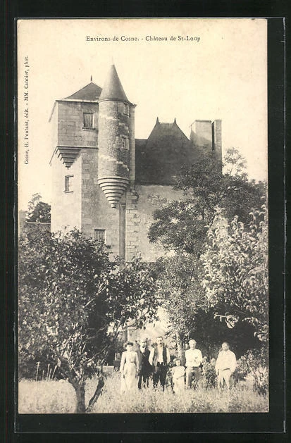 CPA St-Loup, Vue sur le Chateau 1905