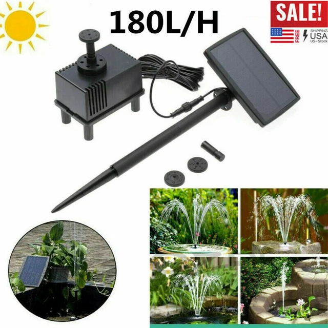 Fuentes sumergibles alimentadas por bomba solar para estanque hogar jardín con filtro de esponja
