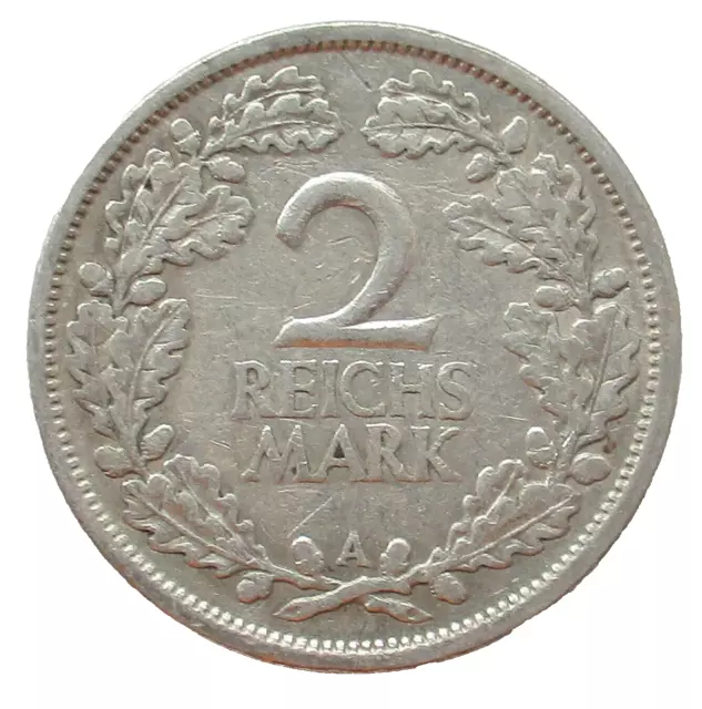 Weimarer Republik 2 Reichsmark 1925 A Münzzeichen "A" - Berlin