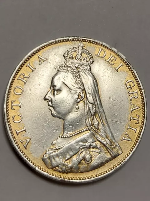 1887 Queen Victoria Double Florin Silver Coin