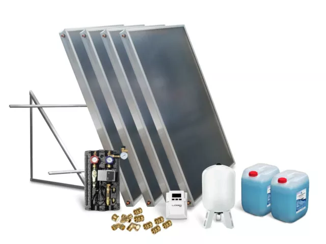 Solaranlage Solarthermie Komplettpaket Solar Watt Komplett Anlage Warmwasser Set