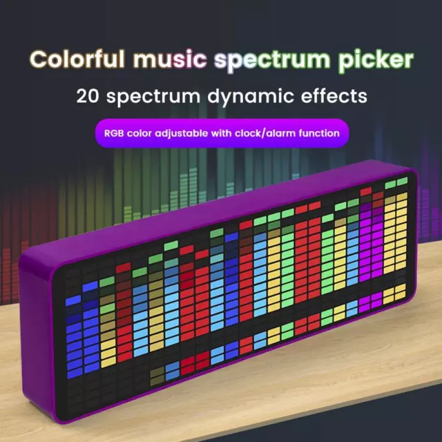 Music Level Spectrum Indicator Clock VFD Audio RGB Hot Display Amplifier J2U1
