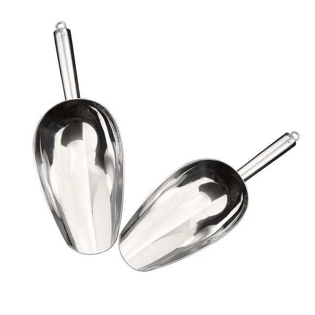 2 Pcs Cucchiaio Di Metallo Tè Di Farina Mini Cucchiai Alimentare