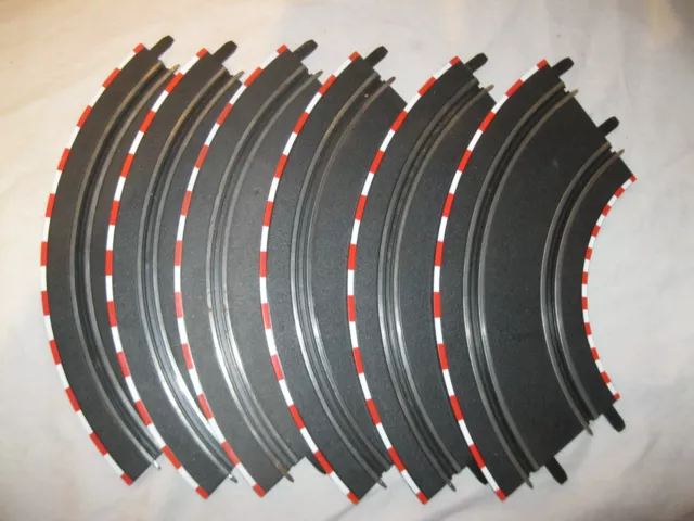 Lot x6 RAIL PISTE COURBE CARRERA GO!!! pour CIRCUIT ÉLECTRIQUE Slot Car Voiture