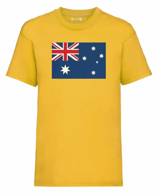 Australia Australian Flag Children's Kids T-Shirt for ages 3-4yrs to 12-13yrs