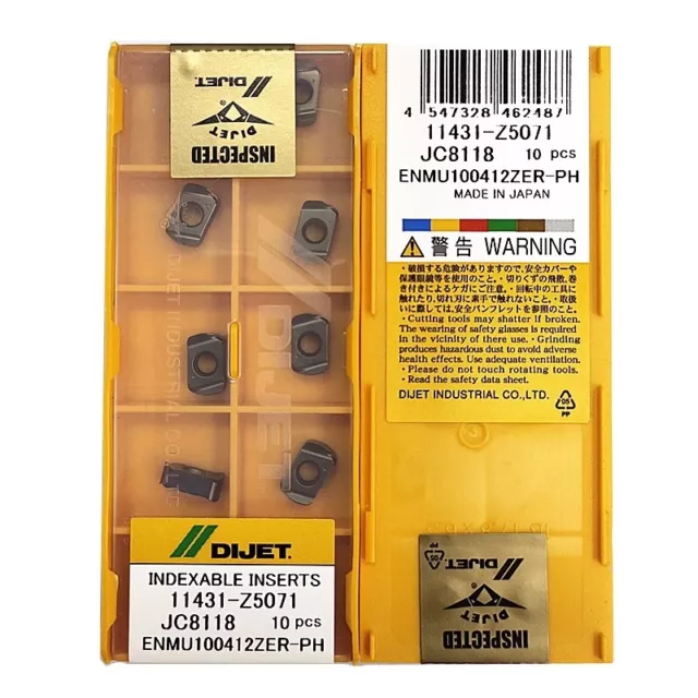 DIJET ENMU100412ZER-PH JC8118 Milling blade Carbide inserts 10Pcs