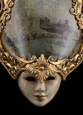 Mask Miniature from Venice Face Place Saint-Marc Venetian Paper Mache 22608 2