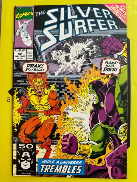 Silver Surfer 52 Vol 3 VF+ Marvel Comics 1991