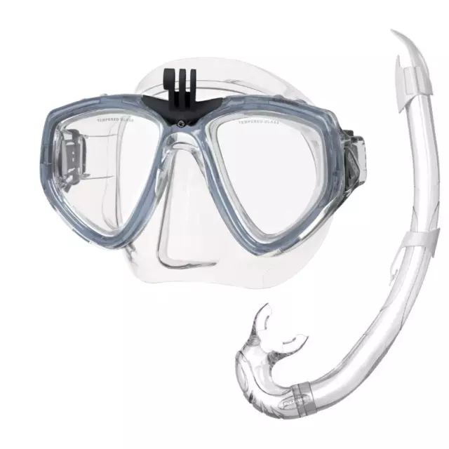 Boccaglio e Maschera snorkeling per Immersioni Pesca Subacquea Apnea e Snorkelin