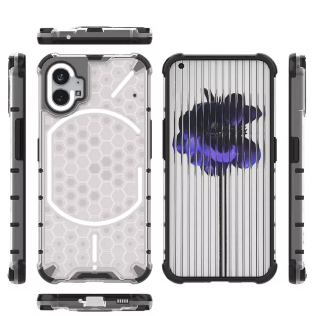 For Nothing Phone (1) Shockproof Hybrid Armor Honeycomb Back Skin Case Cover