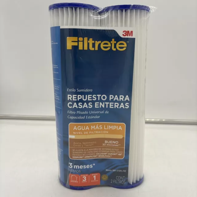 2 Filtrete 3M Standard Whole House Water Filter Replacement Filtration  NEW