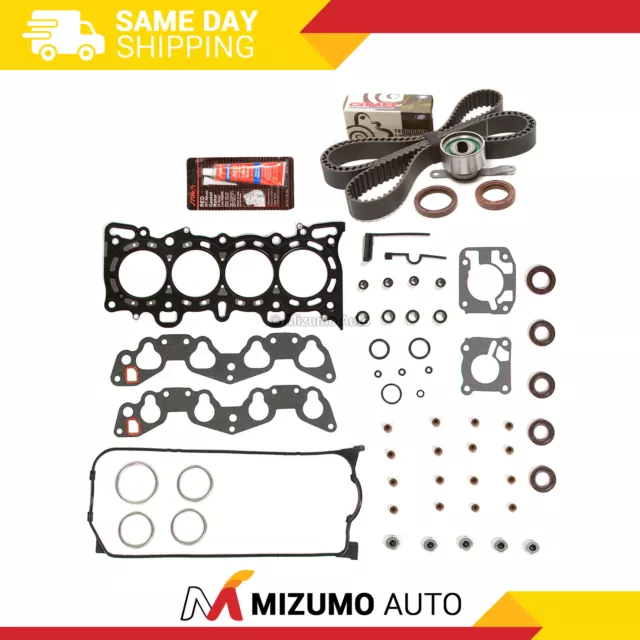 Head Gasket Set Timing Belt Kit Fit 92-95 Honda Civic VTEC 1.6 SOHC D16Z6