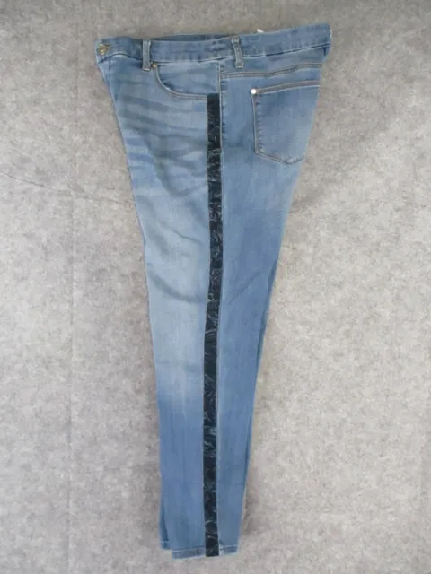 CHICOS SO SLIMMING Jeans Womens 1.5 Blue Denim Girlfriend Slim Leg Ankle  32x27 £12.88 - PicClick UK