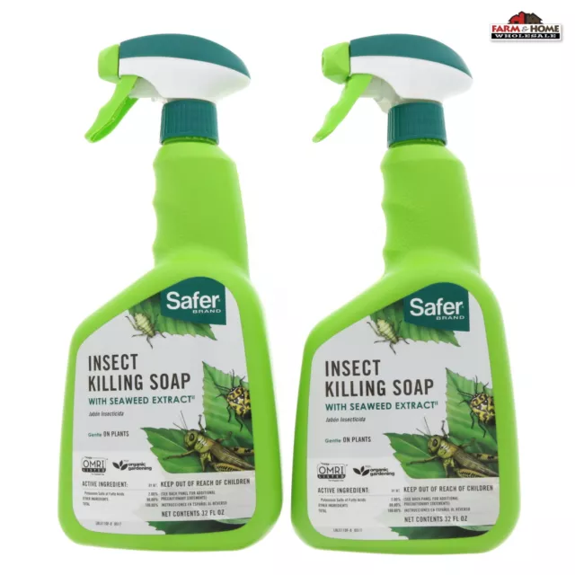 (2) Ready to Use Garden Insect Killing Soap Spray ~ New