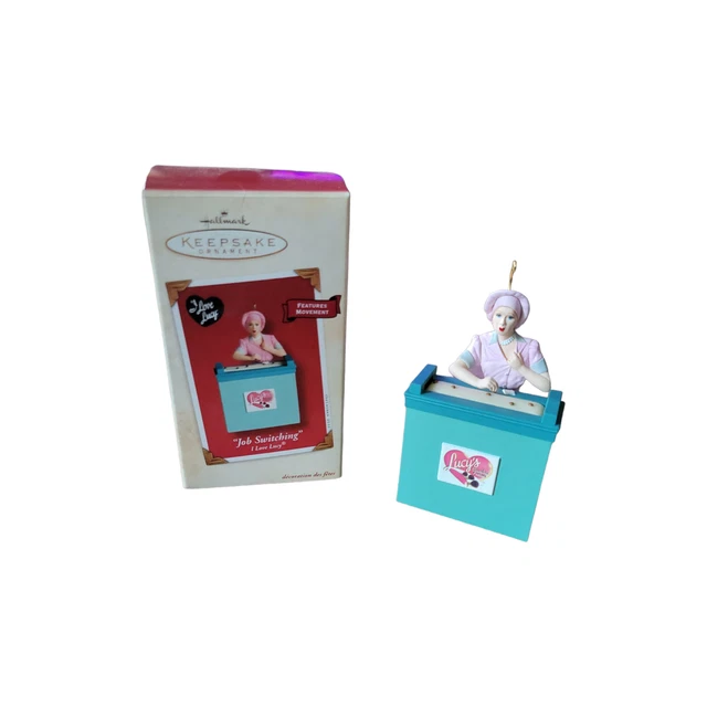 Hallmark 'I Love Lucy' Conveyor Belt Ornament Multicolor OS WindUp Movement 2002 Hallmark 'I Love Lucy' Conveyor Belt Ornament Multicolor OS WindUp Movement 2002