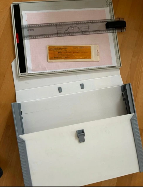 Rotring Lineal ZEICHENBRETT A3 MIT Lineal und Schriftschablone Rotring College Case A3 ...