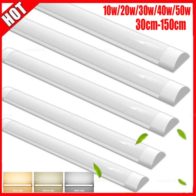 Led Lampe Pureled 48W LED Feuchtraumleuchte IP65 150cm Wannenleuchte Kaltweiß 6000K Werkstatt Garage Keller (4er Set Led Feuchtraumleuchte 150cm