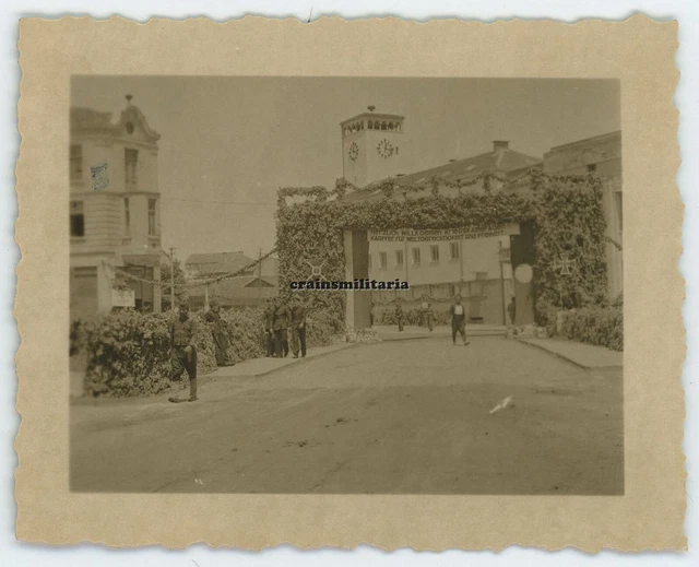 ORIG. FOTO HERZLICH Willkommen Schild in HASKOVO Chaskowo Bulgarien