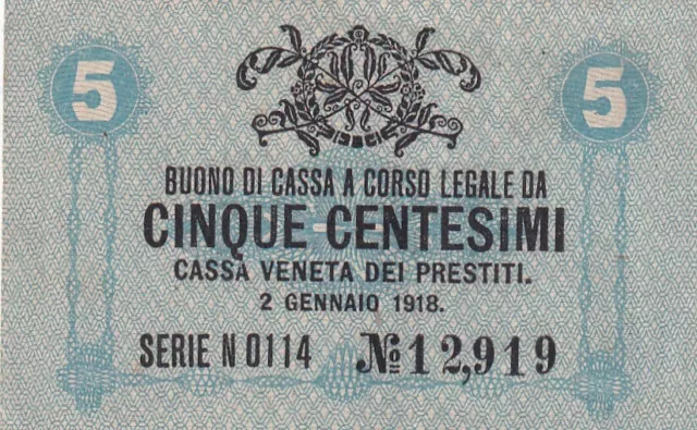 Italy 5 Centesimi 1918