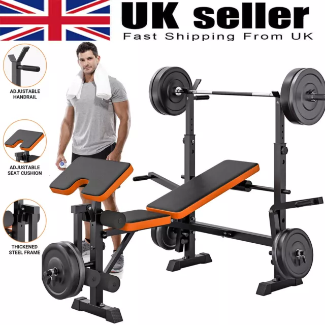 GYM HARDCASTLE MULTI Function Folding Weight Bench Press Bench White 50.00 PicClick UK
