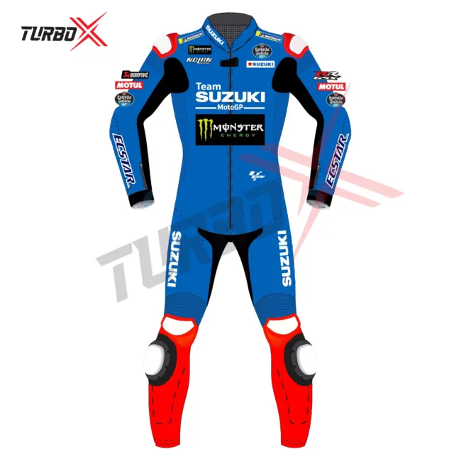 New Suzuki Ecstar Gxsr 2021 Motorbike Motorcycle Racing Leather Suit Custom