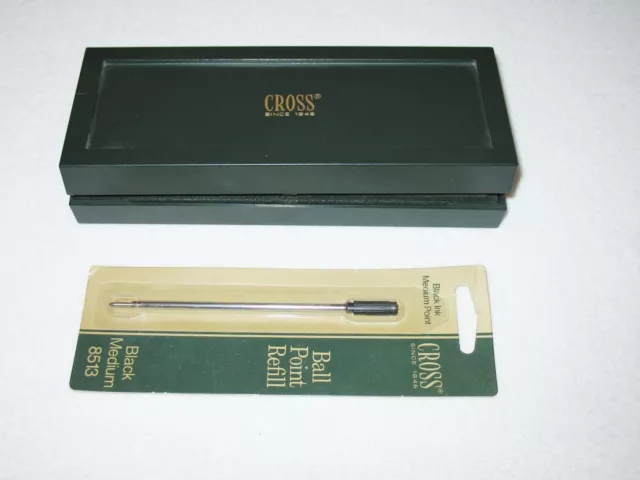 Vintage CROSS Classic Century Satin Black Pen  23K + refill NEW #2502