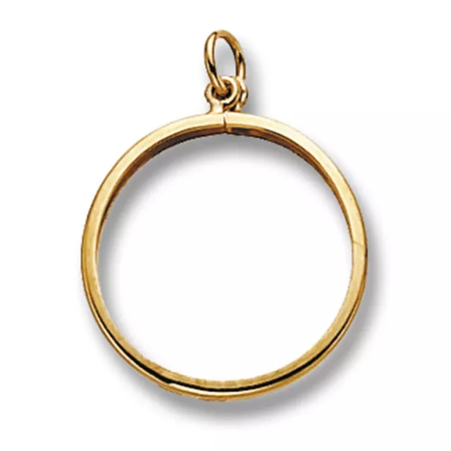 Men's 9ct Gold Half Sovereign Mount Necklace