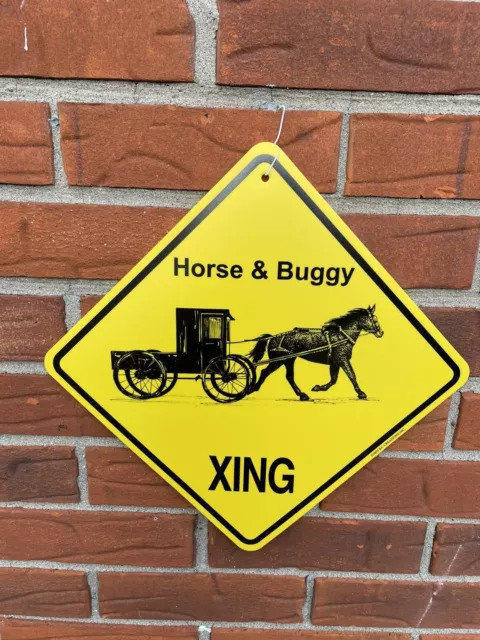 NEW!! Horse & Buggy Crossing Sign Xing KC creations Great Gift!