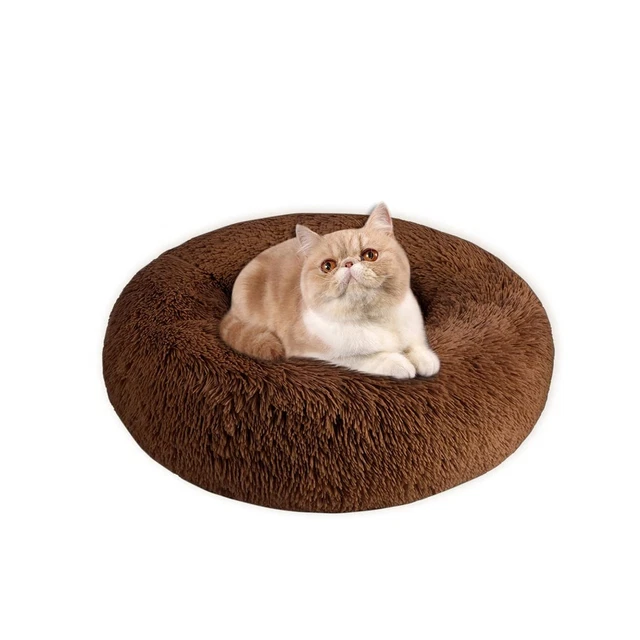 SlowTon Calming Dog Bed for Small Dogs Cats, Donut Cuddler Cozy Warm... All Sale