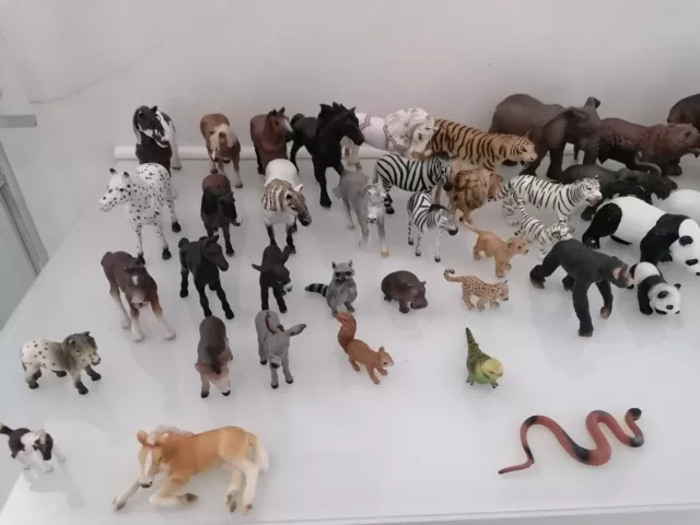 Schleich u. Bullyland Tier Sammlung gebraucht: Schaf, Bär Esel Eisbär.. Konvolut 2