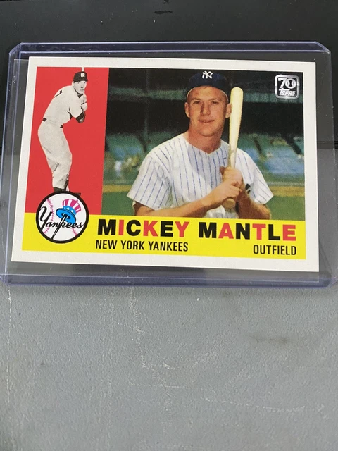 2021 Topps X Mickey Mantle Collection Card New York Yankees 1960 Topps #20