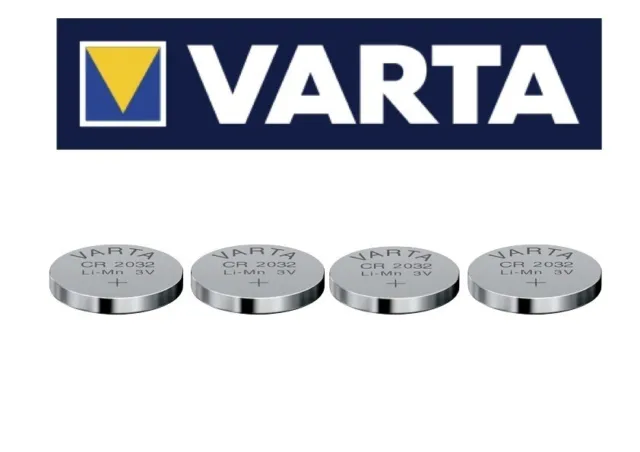 4x Varta CR 2032 DL2032 BR 2032 Knopfzellen Batterien 4 Stück NEU **aus 2024**