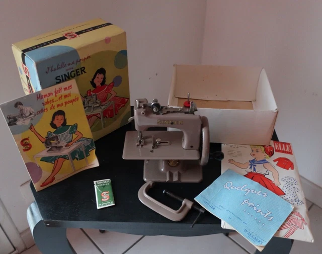 Jouet Ancien Machine à Coudre - Dans Sa Boîte D'origine, Vintage
