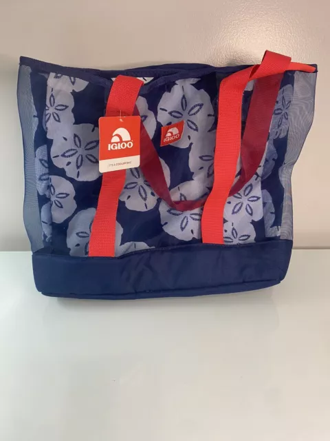 Igloo Cooler Bag Insulated MaxCold to keep food & drinks fresh Sandollar Pattern