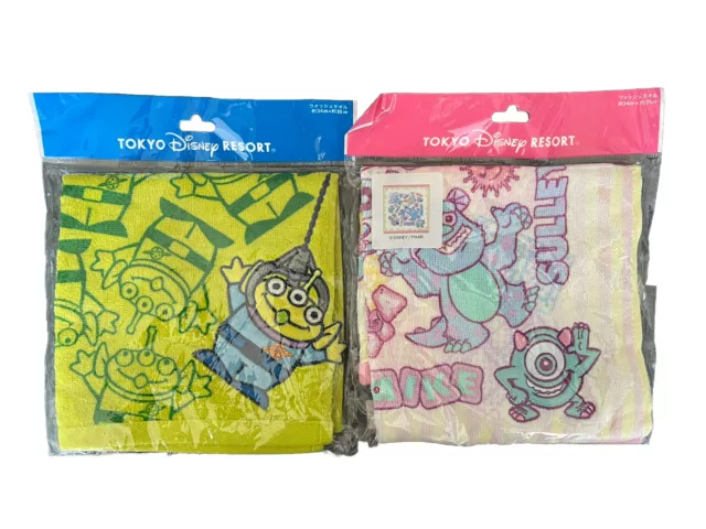 Disney Monsters Inc. & Toy Story Alien Printed Hand Towel Set Kids Tokyo Sulley