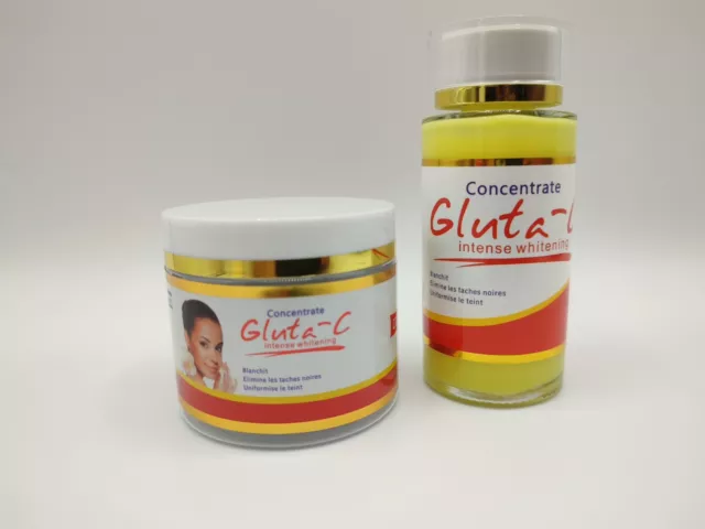 Creme Et Concentré Gluta C Glutathione Eclaircissant aux Acides de Fruits Illumi