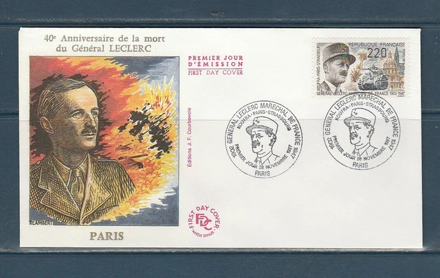 Enveloppe Premier Jour 1987 - 40ème Anniversaire Du Maréchal LECLERC | Philatélie Collection