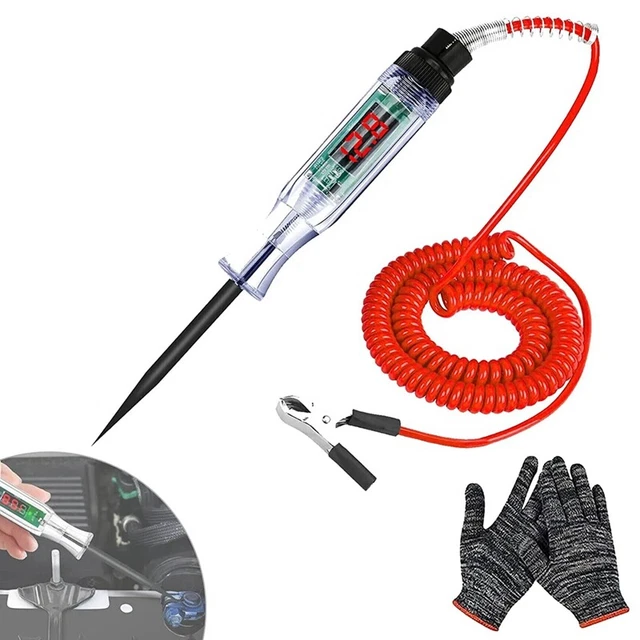 Penna sonda tensione tensione camion tester circuito elettrico digitale (3-70 V) P9C9
