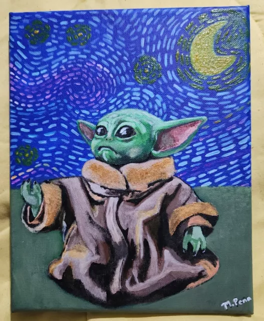Diamond Art 5D Canvas Ready For Frame Baby Yoda / Grogu Star Wars /  Mandalorian