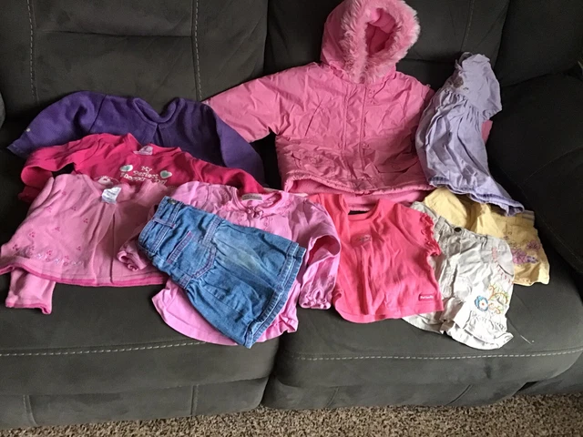 Pacchetto vestiti bambina 12 + mesi 9 articoli incluso cappotto