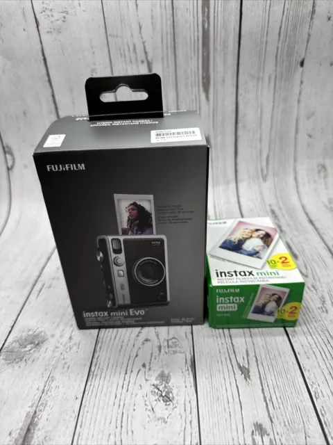 New Fujifilm Instax Mini Evo Black Hybrid Instant Camera