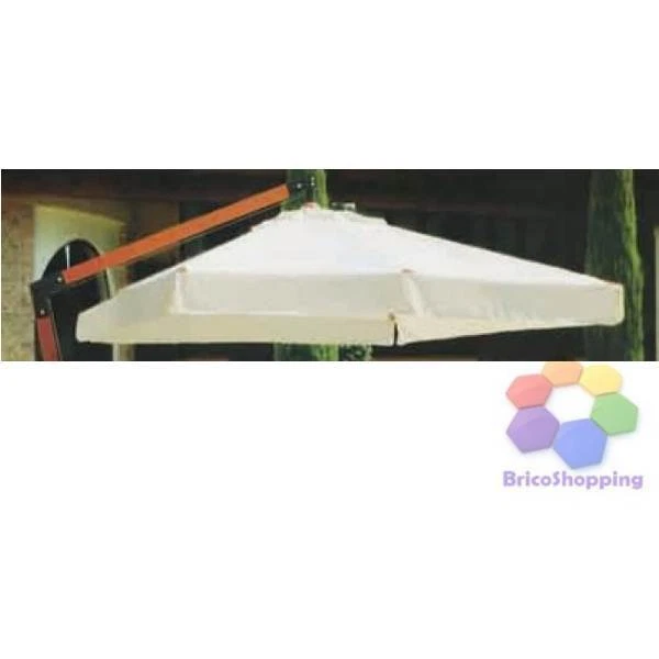 Telo Di Ricambio Per Ombrellone - 2.5x2.5m, 8 Stecche, Ecrù, Poliestere 180g/mq, Con Airvent - Foto 9