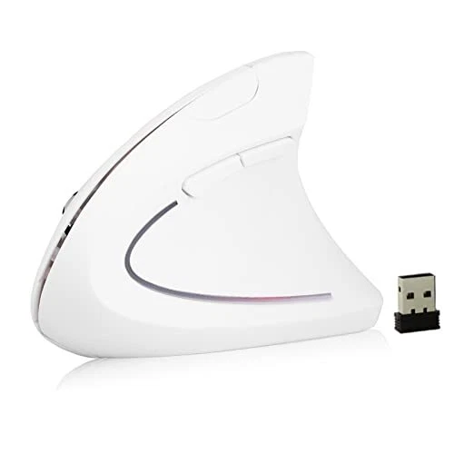 Topiky Souris Verticale sans Fil Souris Optique de Jeu Verticale Ergonomique ...