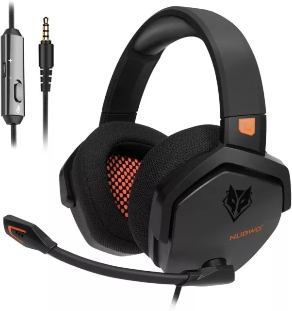 NUBWO Gaming-Headset PS4 Xbox One Stereo-Kopfhörer mit Geräuschunterdrückung und